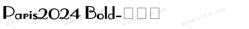 Paris2024 Bold字体转换